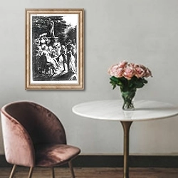 «Meeting with Madame de Stael» в интерьере в классическом стиле над креслом