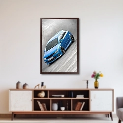 «Opel Astra OPC. RHHCC. Смоленское кольцо. 2011» в интерьере современной гостиной в серых тонах