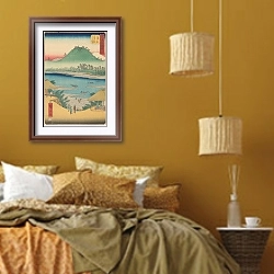 «Kanbara» в интерьере спальни  в этническом стиле в желтых тонах