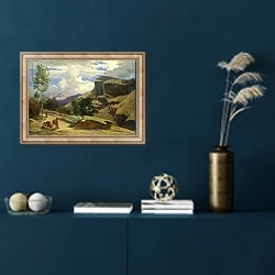 «Italian Landscape 2» в интерьере в классическом стиле в синих тонах