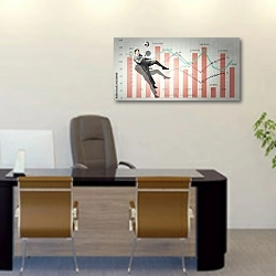 «Отразить удар» в интерьере офиса над столом начальника