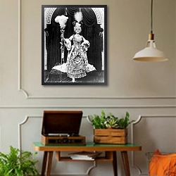«Bara, Theda (Madame Du Barry» в интерьере комнаты в стиле ретро с проигрывателем виниловых пластинок