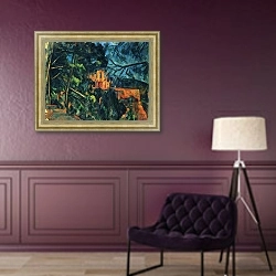 «Чёрный замок» в интерьере в классическом стиле в фиолетовых тонах