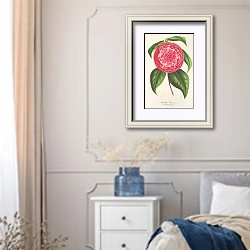 «Camellia Petazzi» в интерьере спальни в стиле прованс с синими деталями