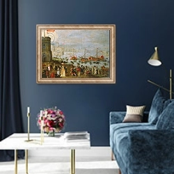 «A fete in Venice» в интерьере в классическом стиле в синих тонах