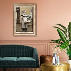 «Illustration for Adam Bede 6» в интерьере классической гостиной над диваном