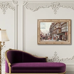 «Staples Inn, High Holborn» в интерьере в классическом стиле над банкеткой