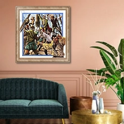 «Sir Francis Drake 2» в интерьере классической гостиной над диваном