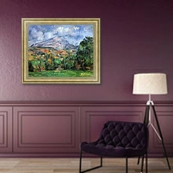 «Гора св. Виктории 3» в интерьере в классическом стиле в фиолетовых тонах