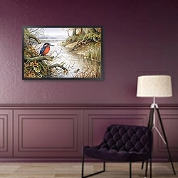 «Kingfisher» в интерьере в классическом стиле в фиолетовых тонах