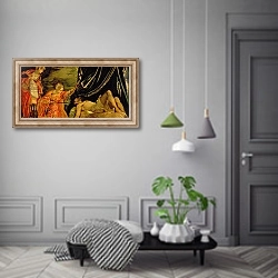 «Judith and Holofernes» в интерьере коридора в классическом стиле