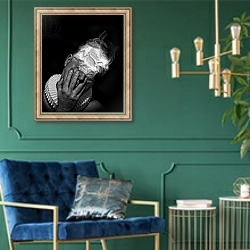 «A clowns death 13» в интерьере в классическом стиле с зеленой стеной