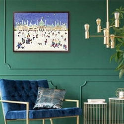 «Brighton Royal Pavilion» в интерьере в классическом стиле с зеленой стеной