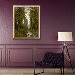 «Brook in the Forest» в интерьере в классическом стиле в фиолетовых тонах
