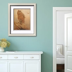 «Northern Eagle Owl» в интерьере коридора в стиле прованс в пастельных тонах