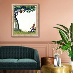 «Brer Rabbit 24» в интерьере классической гостиной над диваном