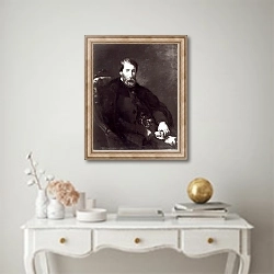 «Portrait of Alfred Bruyas 2» в интерьере в классическом стиле над столом