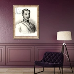 «Franz Joseph I, Emperor of Austria» в интерьере в классическом стиле в фиолетовых тонах