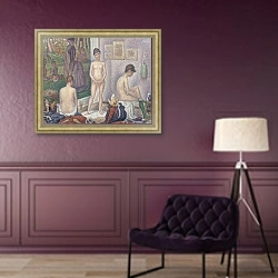 «The Models, 1888» в интерьере в классическом стиле в фиолетовых тонах