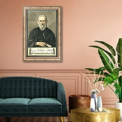 «Jacopo Robusti Tintoretto» в интерьере классической гостиной над диваном