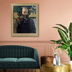 «Self Portrait, c.1873-76» в интерьере классической гостиной над диваном