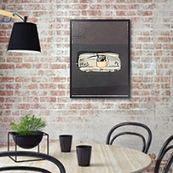 «Gran Turismo» в интерьере кухни в стиле лофт с кирпичной стеной