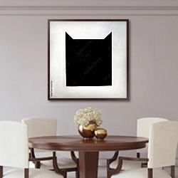 «Черный квадрат Котевича» в интерьере столовой в классическом стиле