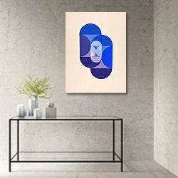 «Key Blue» в интерьере в стиле минимализм над столом