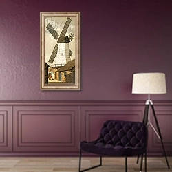 «Windmill» в интерьере в классическом стиле в фиолетовых тонах
