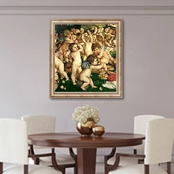 «The Worship of Venus, 1519 2» в интерьере столовой в классическом стиле