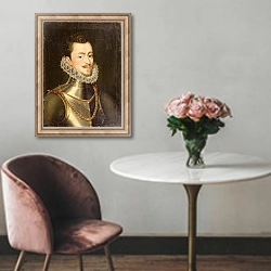 «Portrait of Don John of Austria» в интерьере в классическом стиле над креслом