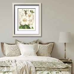«Rhododendrum Nuttallii» в интерьере спальни в стиле прованс над кроватью