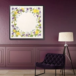 «Primrose and Violet Square» в интерьере в классическом стиле в фиолетовых тонах