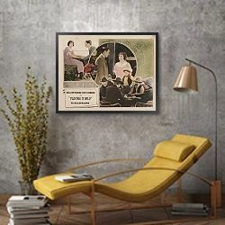 «William Duncan» в интерьере в стиле лофт с желтым креслом