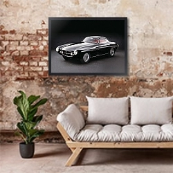 «Fiat 8V Ghia Supersonic '1952–54 дизайн Ghia» в интерьере гостиной в стиле лофт над диваном