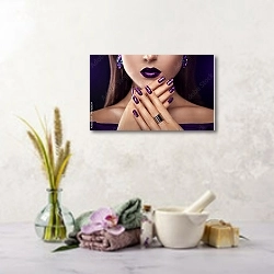 «Фиолетовый маникюр» в интерьере салона красоты