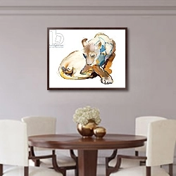«Feline Paint, 2020,» в интерьере столовой в классическом стиле