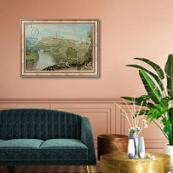 «Richmond, Yorkshire 2» в интерьере классической гостиной над диваном