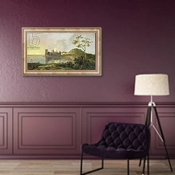 «Summer Evening c.1764-65» в интерьере в классическом стиле в фиолетовых тонах