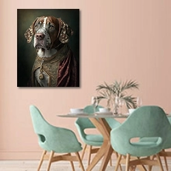 «Лорд Собакин» в интерьере современной столовой в пастельных тонах