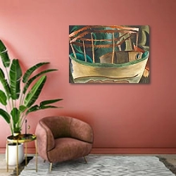 «Fishboat» в интерьере современной гостиной в розовых тонах