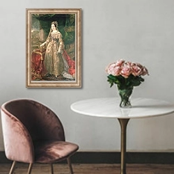 «Queen Isabella II 1843» в интерьере в классическом стиле над креслом
