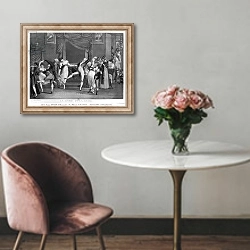 «Dance mania, 1809» в интерьере в классическом стиле над креслом