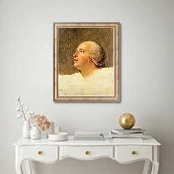 «Portrait of Pierre Louis Prieur» в интерьере в классическом стиле над столом