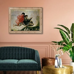 «Fantastic Vision 1821-23 2» в интерьере классической гостиной над диваном