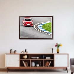 «Mazda 3 Sport. RHHCC. Смоленское кольцо. 2011» в интерьере современной гостиной в серых тонах