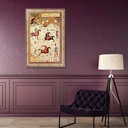 «A Game of Polo» в интерьере в классическом стиле в фиолетовых тонах