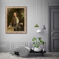 «Portrait of a Gentleman, or Portrait of Jean de Julienne» в интерьере коридора в классическом стиле