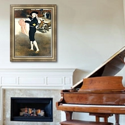 «Викторин Мюрен» в интерьере в классическом стиле над комодом