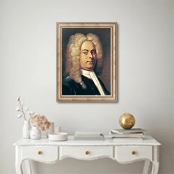 «George Frederick Handel» в интерьере в классическом стиле над столом